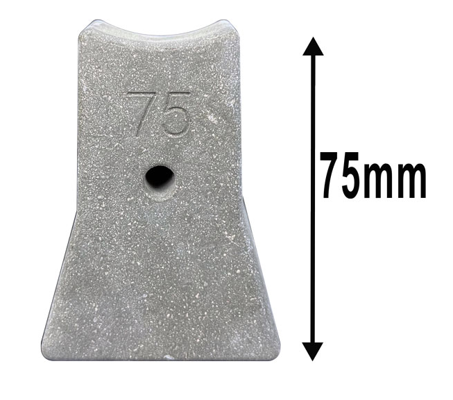 75mm single cover block spacer